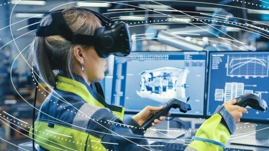 Manufacturing physical goods in a virtual and augmented reality