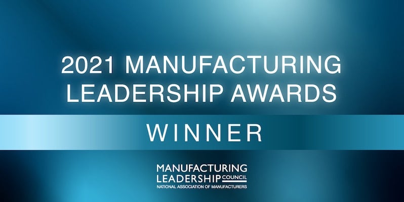 Ganador del premio al liderazgo en fabricación 2021