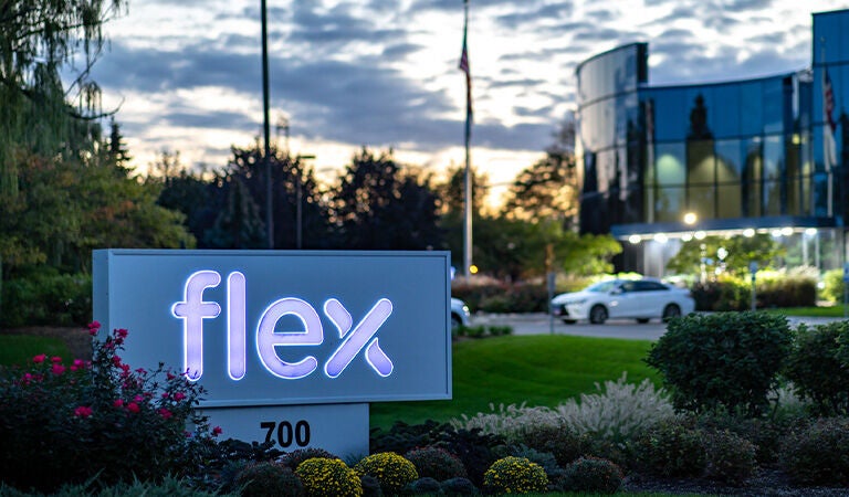 flex united states building exterior branded sign