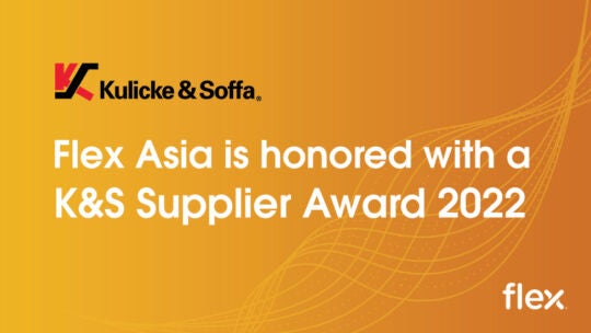 Kulicke & Soffa Supplier Award 2022