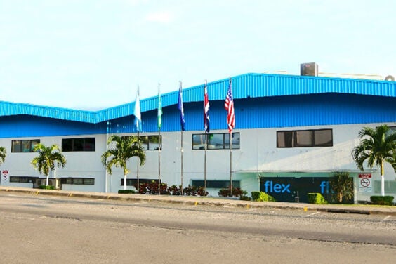 Exterior of the Flex Costa Rica building