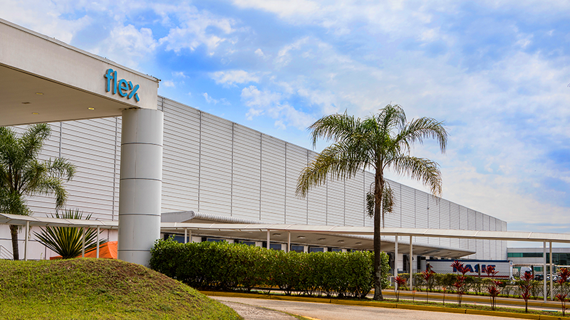 Exterior of Flex building in Brazil