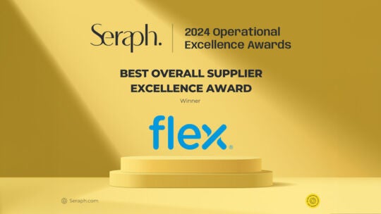 Flex erhält den Seraph 2024 Operational Excellence Award als bester Gesamtlieferant