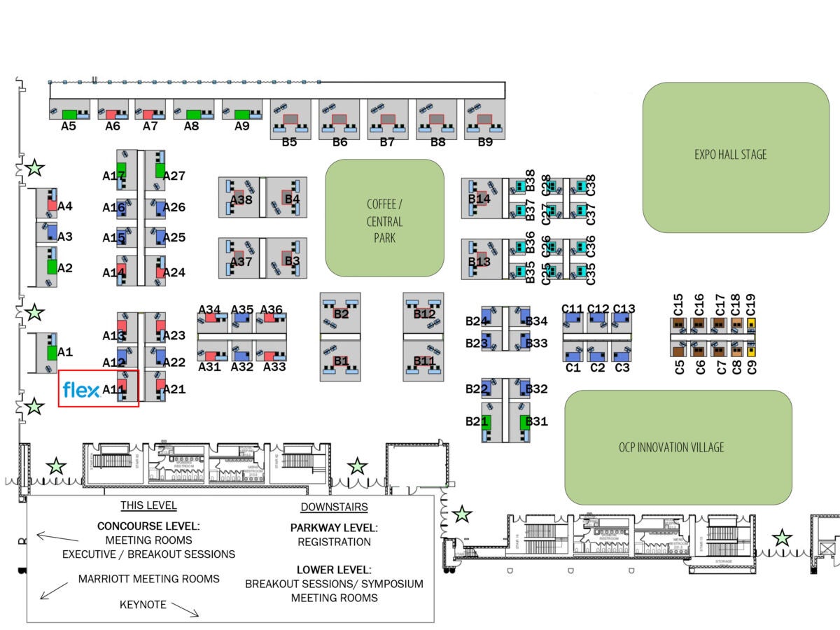 OCP Global Summit booth map