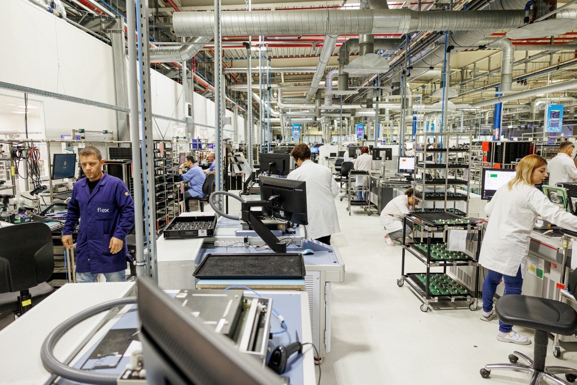 busy factory floor