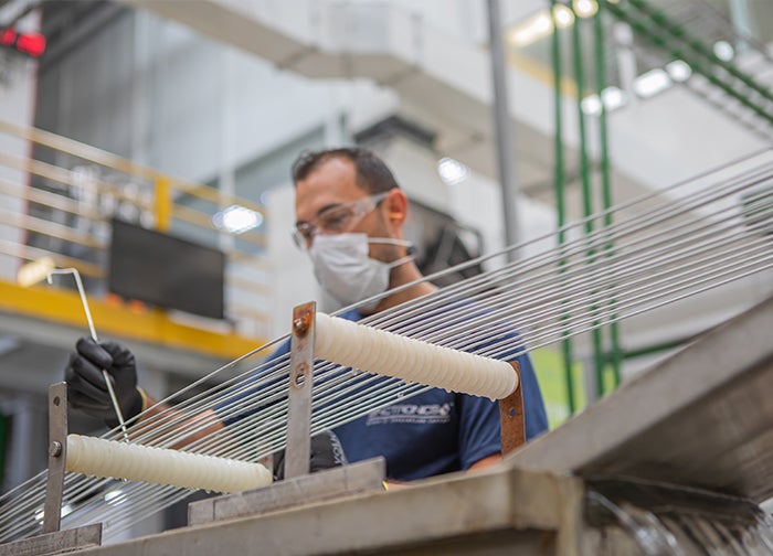 engineer working in sinctronics factory