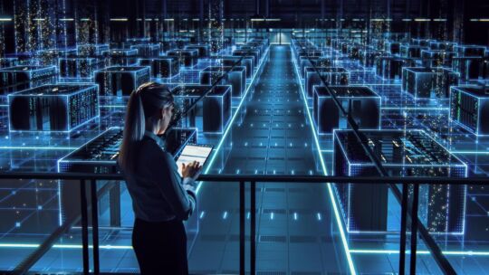 AI rendition of hyperscale data center