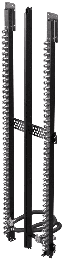 Custom in-rack manifolds available from JetCool