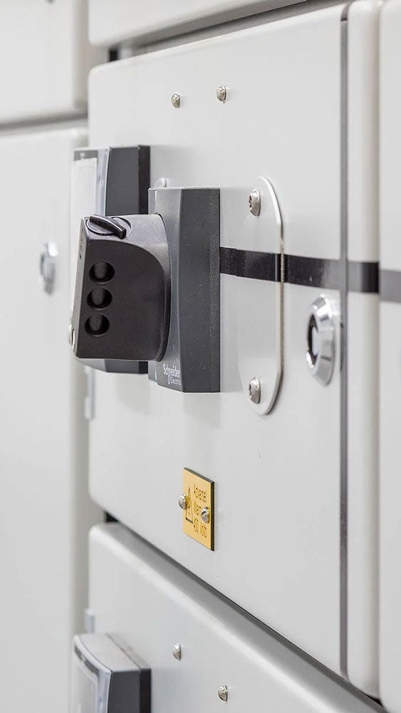 Close up view of LV switchgear