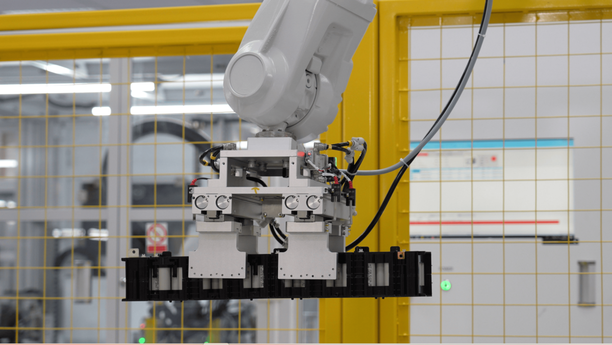 Robotic manufacturing arm creating custom power solutions