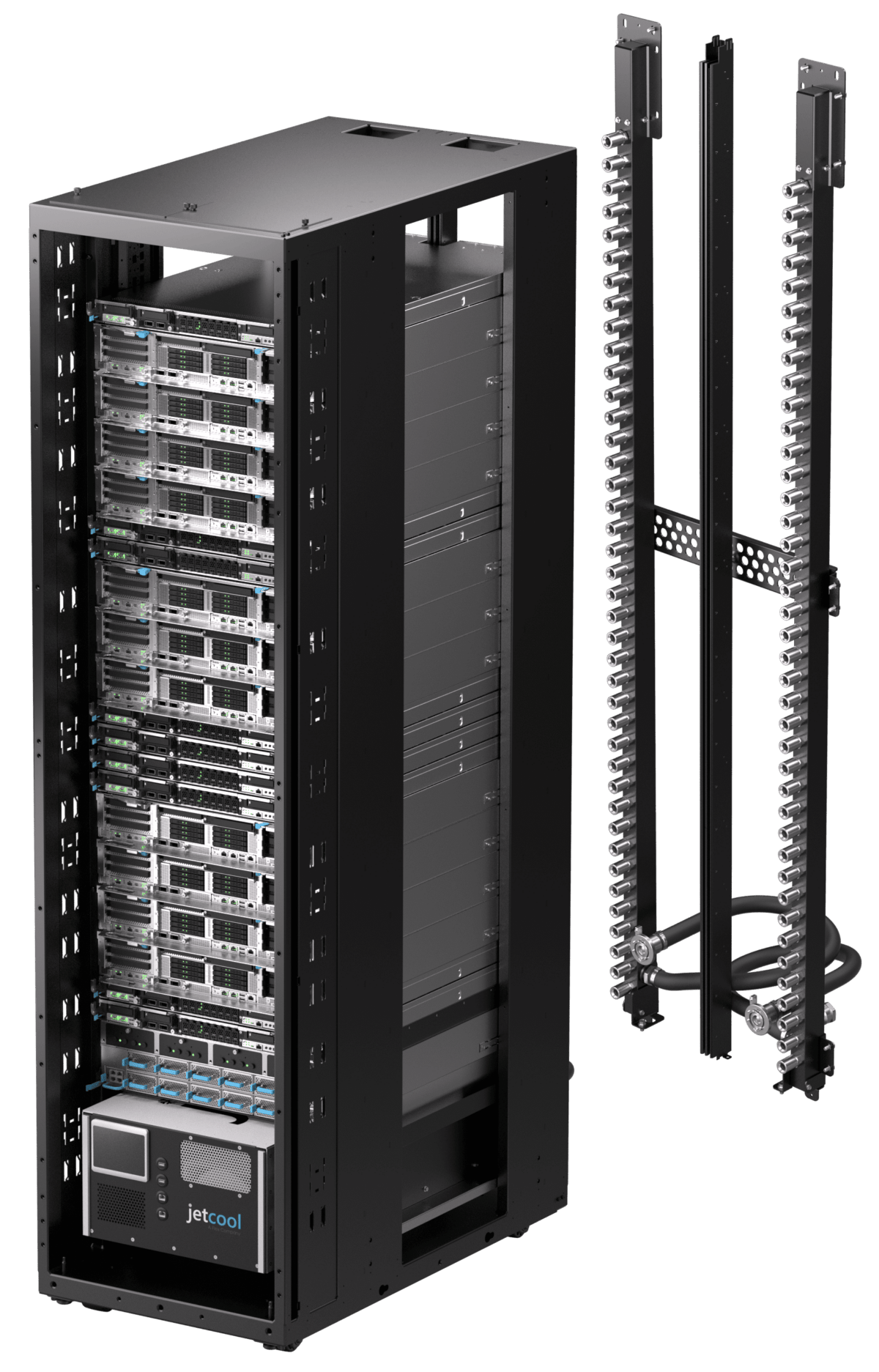 In-rack manifolds and quick disconnects