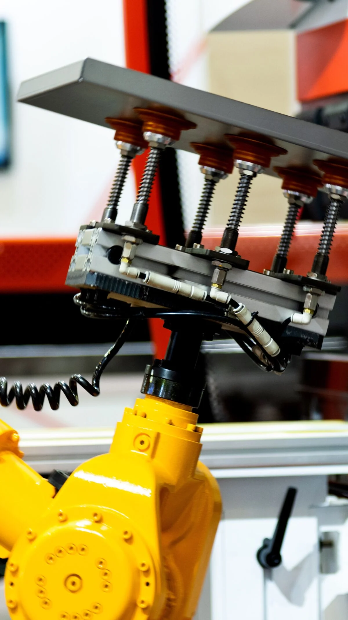 Robotic manufacturing arm at work