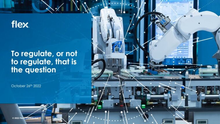 Webinar: To regulate, or not to regulate, that is the question