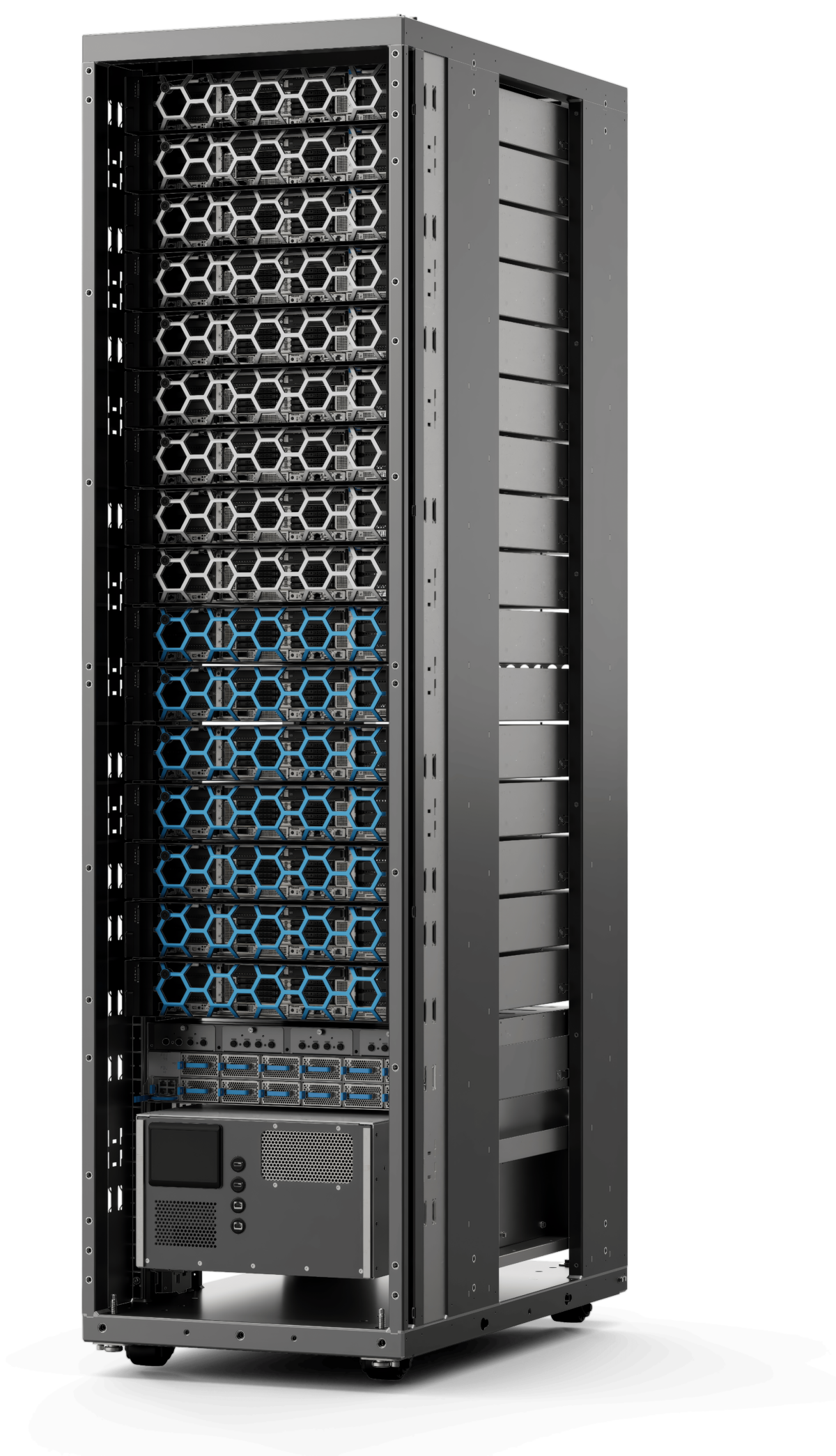 Vollständige Rack-Konfiguration im Rechenzentrum