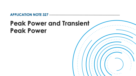 Application Note 327: Peak power and transient peak power