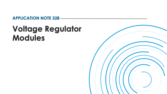 Cover of Application Note 328: Voltage Regulator Modules