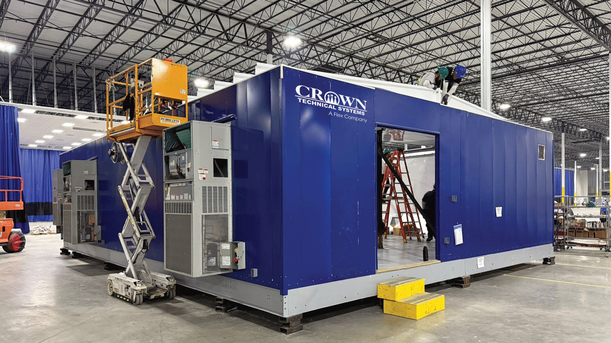 Modular solution being built by Crown Technical Systems, a Flex company
