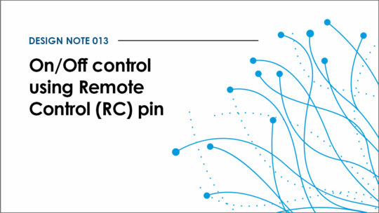 Design note 013: On/off control using Remote Control (RC) pin