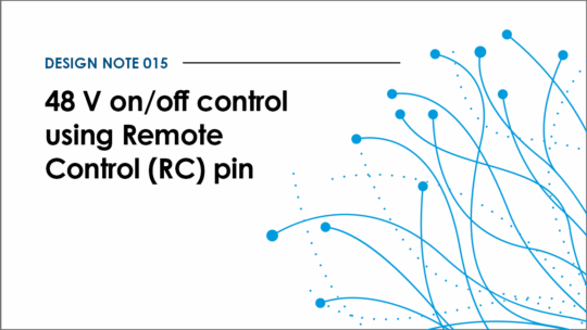 Design note 015: 48 V on/off control using RC pin