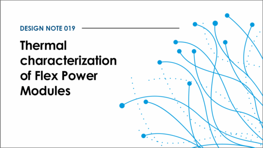 Design note 019: Thermal characterization of Flex power modules