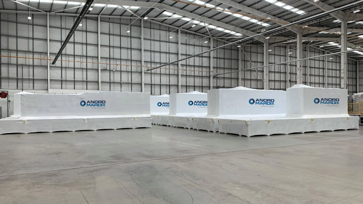 Prefabricated modular enclosures from Anord Mardix ready for deployment