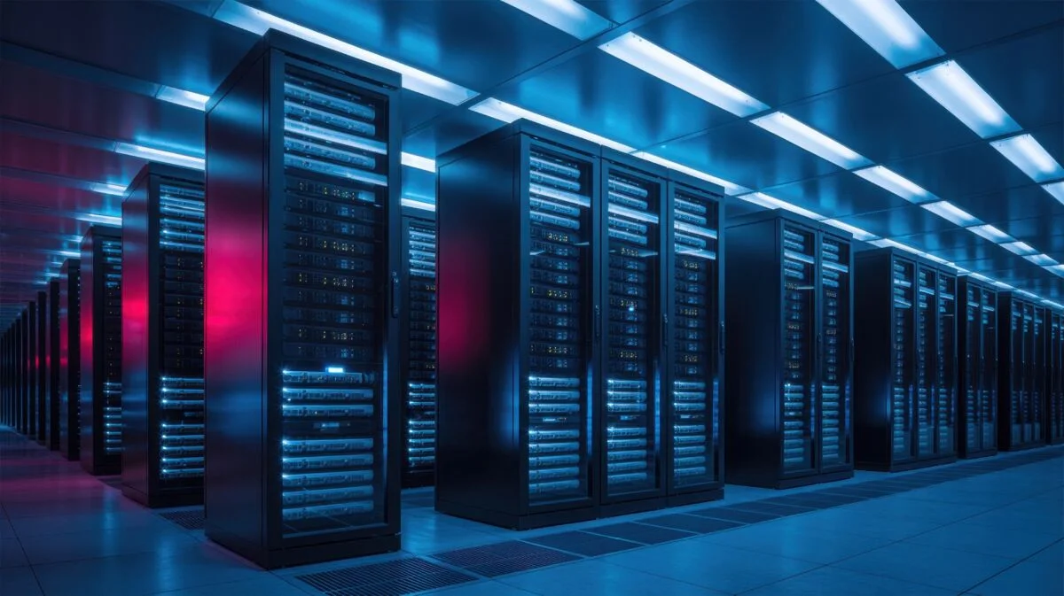 Megawatt racks in a data center server room supporting 800 VDC architectures for reduced loss