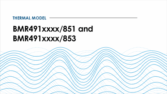 Modelo térmico BMR491xxxx/851 y BMR491xxxx/853