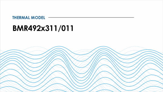 Thermal model BMR492x311/01