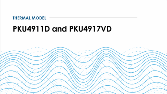 Thermal model PKU4911D and PKU4917VD