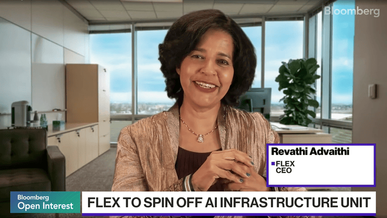 Bloomberg Open Interest: Flex CEO Bets Big On AI