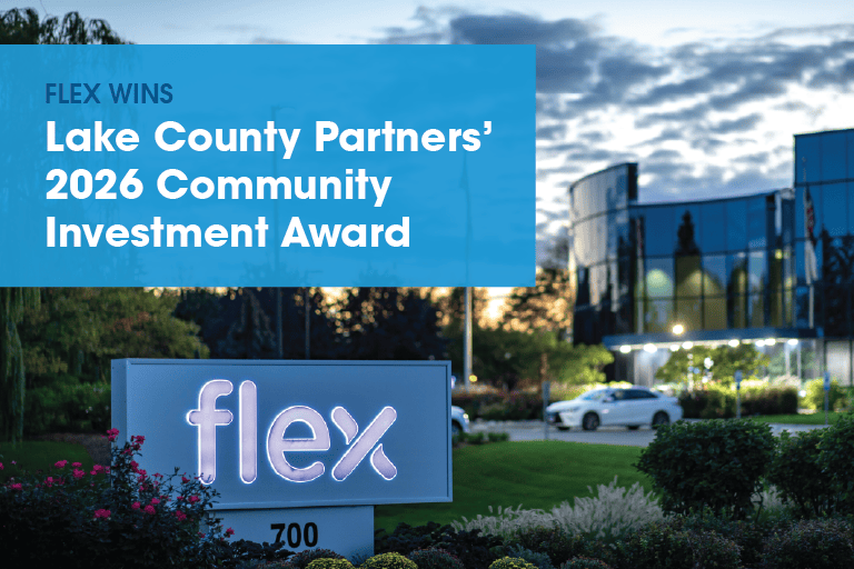 Flex honored with 2026 Lake County Partners Community Investment Award