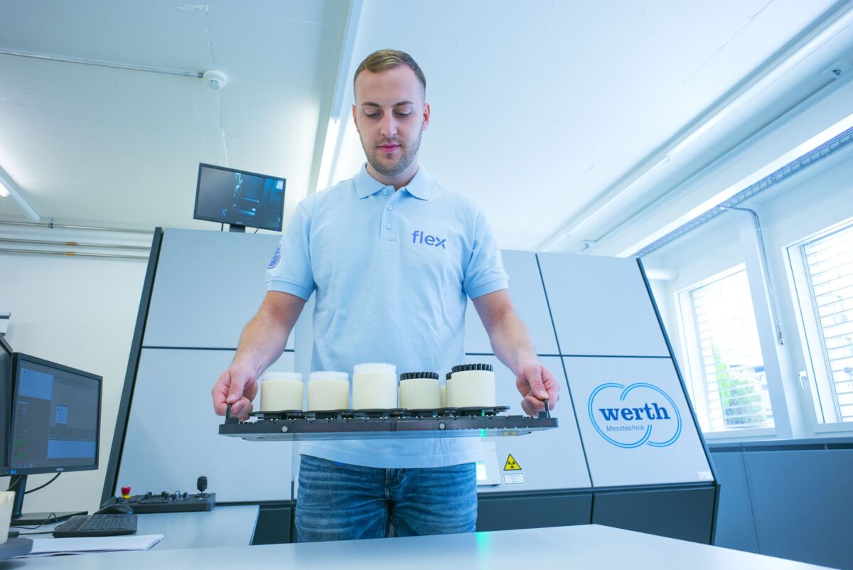 Flex engineer quality testing medical device components