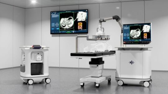 Edison System, a non-invasive liver tumer treatment system, created by a collaboration with Flex and HistoSonics