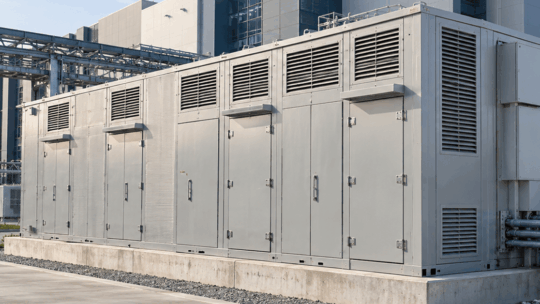 Exterior de la casa eléctrica integrada verticalmente